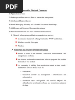 Architectural Framework For Electronic Commerce