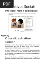 Aplicativos Sociais - Interacao Rede e Publicidade