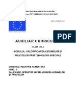 Valorificarea Legumelor Și Fructelor Prin Tehnologii Speciale