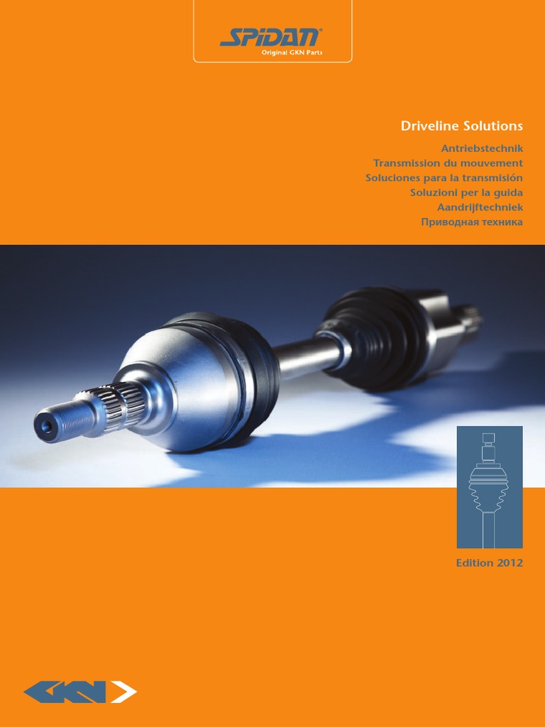 Catalogue Driveline Solutions SPIDAN | PDF | Opel | Anti Lock 