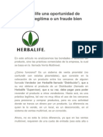 Es Herbalife Una Oportunidad de Negocios Legítima o Un Fraude Bien Montado