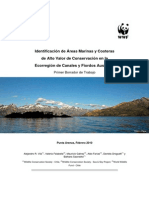 Identificación de Áreas Marinas y Costeras de Alto Valor de Conservación en La Ecoregión de Canales y Fiordos Australes