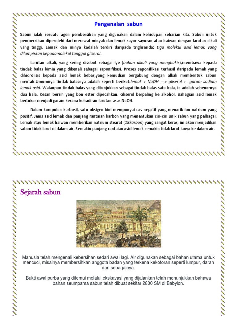Pengenalan Sabun Pdf