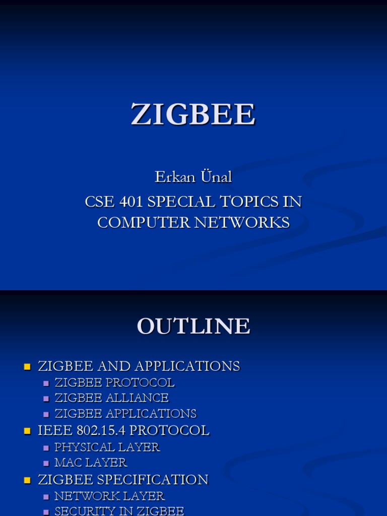 ZigBee Protocol Overview and Applications | PDF