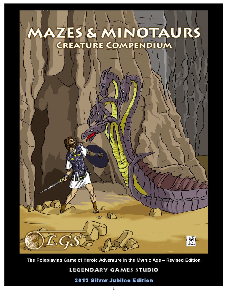 Mazes & Minotaurs Monster Manual Hades Atlantis