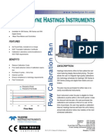 Eledyne Astings Nstruments: Flow Calibration Plan