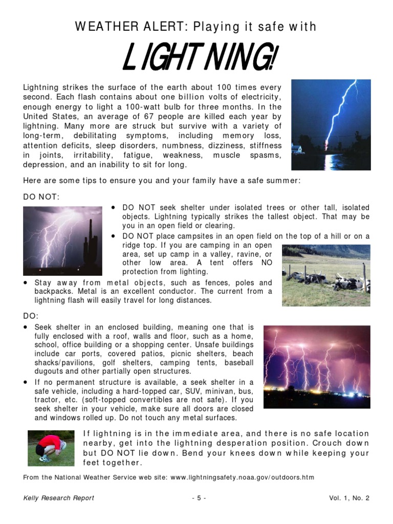 Lightning Safety Tips for Summer | PDF