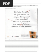 MATERIAL 1 NOVAS REGRAS ORTOGRÁFICAS  ALUNO