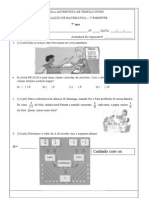 1ª avaliação 2º Bim 7º ano