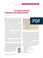Designing the clinical engg dept