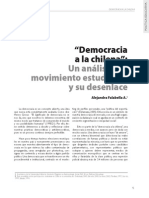 Democracia A La Chilena. Un Análisis Del Movimiento Estudiantil y Su Desenlace. Falabella