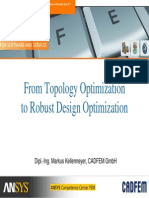 Topology to Robust Design Optimization ANSYS Workbench