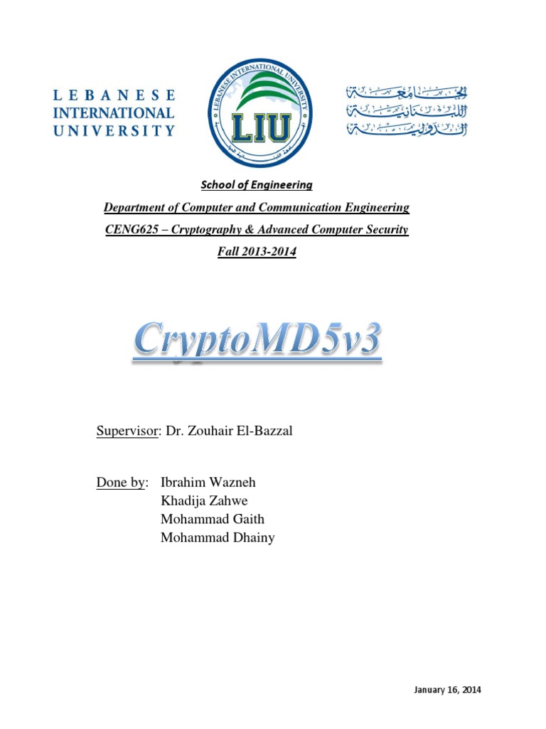 Cryptography Report of LIUCrypto | PDF | Cryptography | Security ...