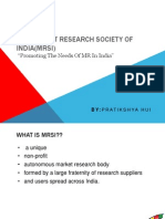 The Market Research Society of India (MRSI)