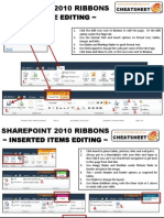 Cheatsheet - SharePoint 2010 Ribbons v1.0