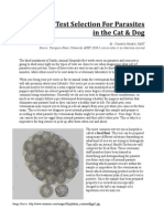 Basics On Test Selection For Parasites in The Cat