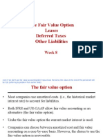 The Fair Value Option Leases Deferred Taxes Other Liabilities Week 8