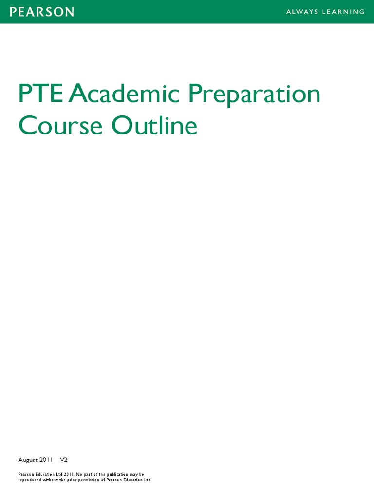 PTE Academic Course Outline Guide | PDF | Stress (Linguistics ...