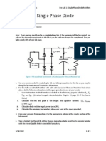 Pre-Lab 1: Single Phase Diode Rectifiers: ECE401: Power Electronics