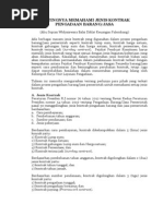 Download Pentingnya Memahami Jenis Kontrak Pengadaan Barang Dan Jasa by Dimas Hardy Purnomo SN211531605 doc pdf