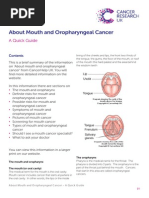 About Mouth and Oropharyngeal Cancer: A Quick Guide