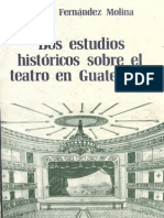 Molina - Dos Estudios Historicos Sobre El Teatro en Guatemala