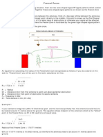 Fresnal Zone Example