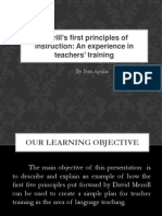 Presentasi First Principles of Instructional by M David Merril