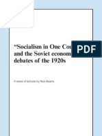 "Socialism in One Country" and the Soviet economic debates of the 1920s