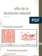 Desarrollo de la dentición infantil