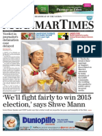 We'll Fight Fairly To Win 2015 Election,' Says Shwe Mann: Verdict in Journalist's Defamation Case Delayed