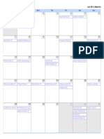 Mathematical Calendar 2013-01-01 To 2014-01-01