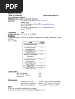 King Saud University College of Engineering Electrical Engineering Dept