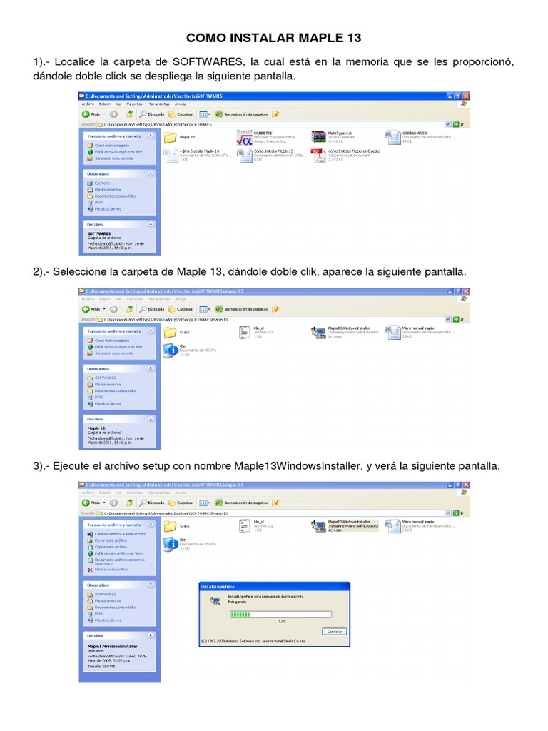 Guía de Instalación de Maple 13 | PDF
