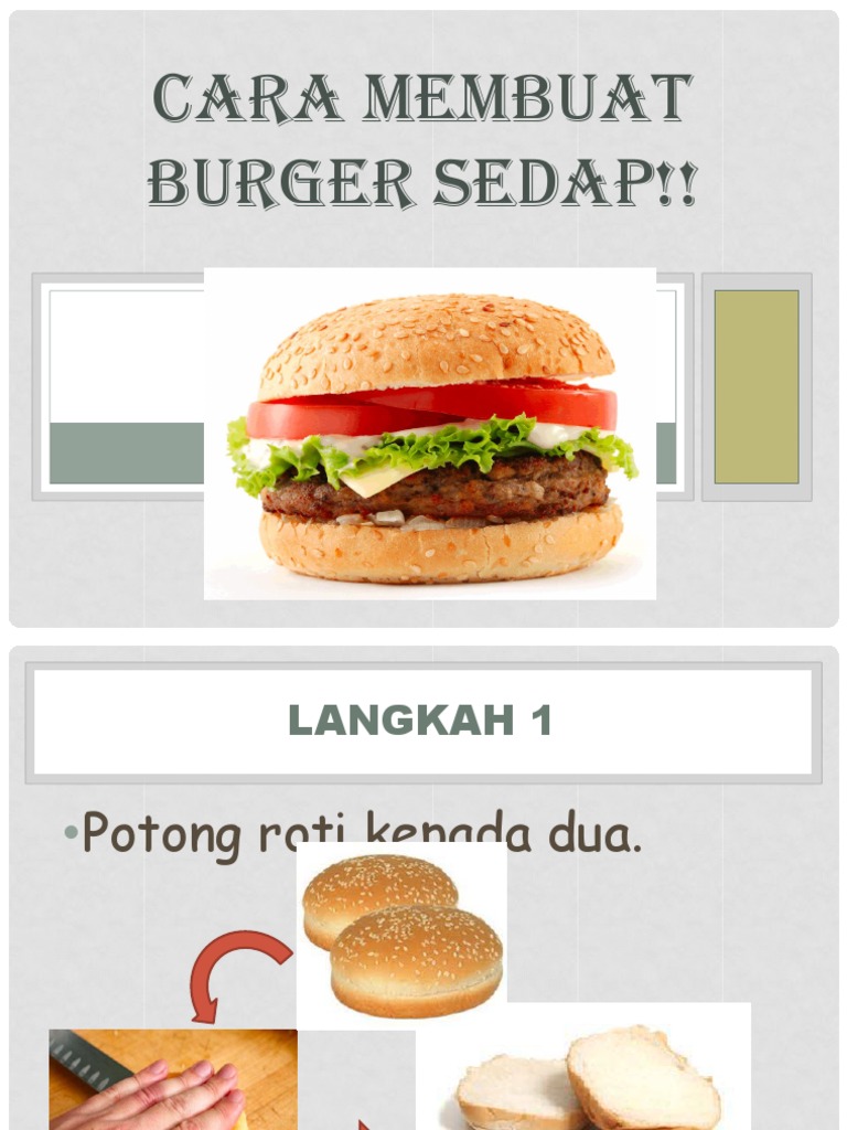 Cara Membuat Burger Sedap Pdf