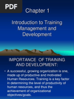 Chapter 1 Introduction To Training Management and Development