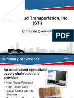 Specialized Transportation, Inc. (STI) : Corporate Overview