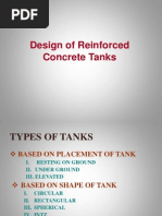 Design of Reinforced Concrete Water Tanks