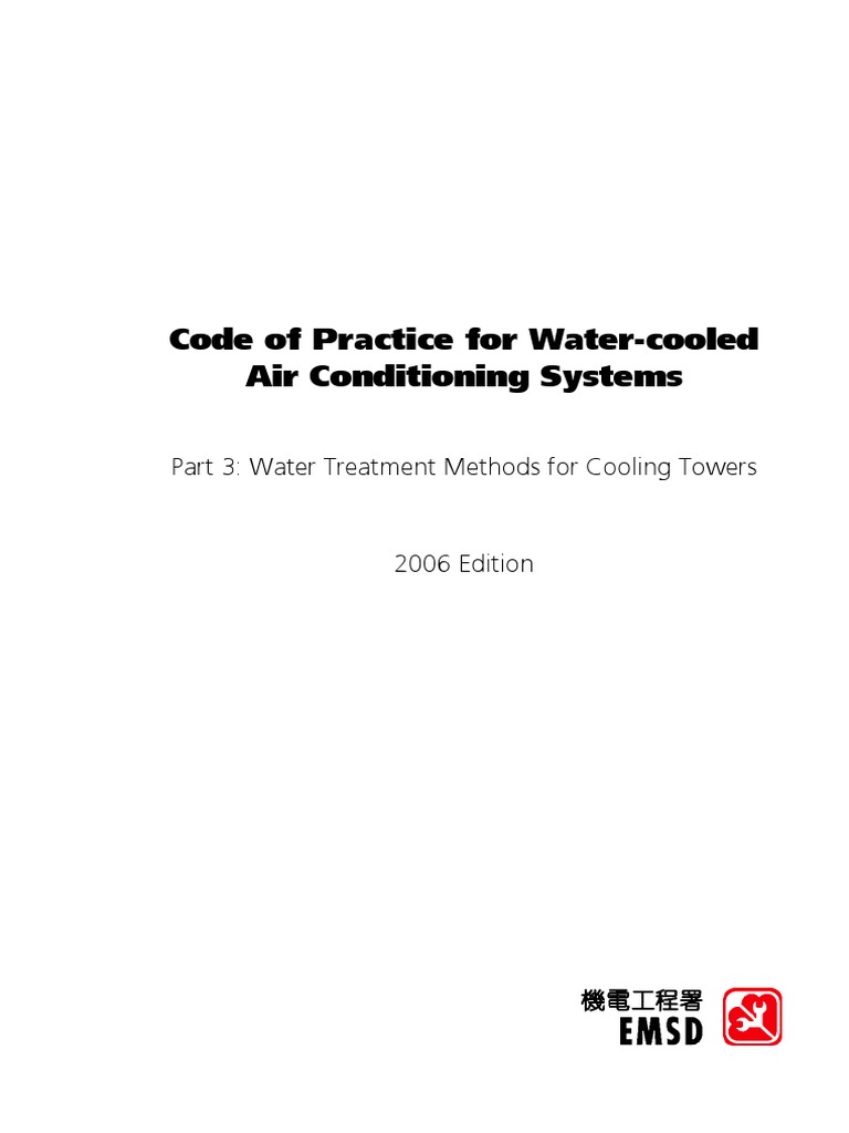 Water Treatment For Cooling Towers PDF Filtration Water Purification