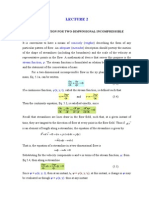 LECTURE 2 - Fluid Dynamics