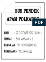 Tagging Kursus Pendek Apam Polkadot