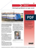 Pågatåg Express Helsingborg-Malmö en Lugn Succé