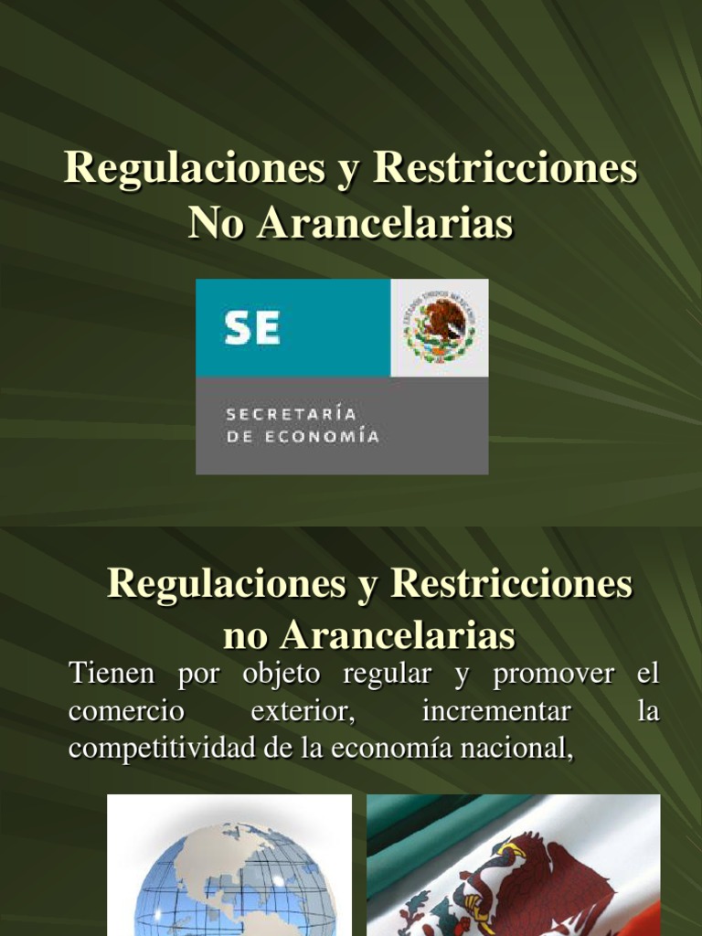 Regulaciones no Arancelarias en México | PDF | aduana | Arancel