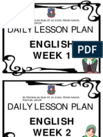 Daily Lesson Plan: English Week 1