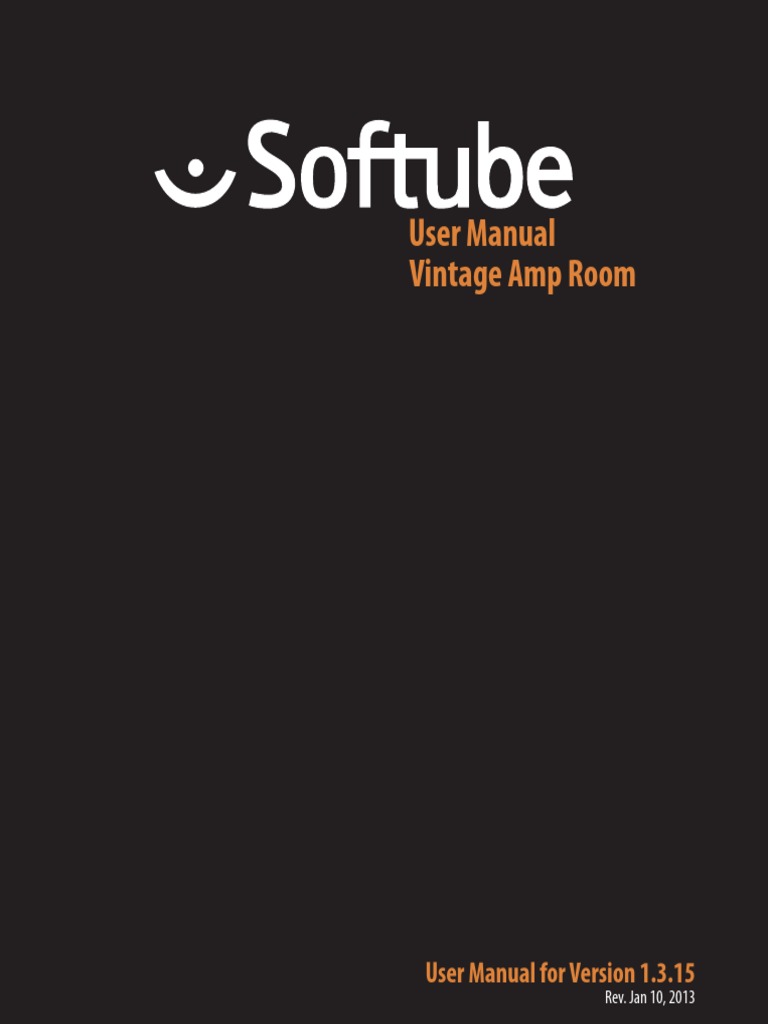 Softube Vintage Amp Room Manual PDF Audio Electronics Electronics
