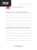 Alphabets sheet