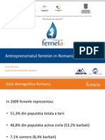 Prezentare Antreprenoriatul Feminin in Romania 