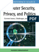 Ramesh Subramanian Computer Securiy Privacy Politics