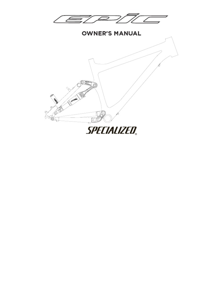FSR 2007 Epic FSR Manual PDF Equestrianism Human Powered Vehicles