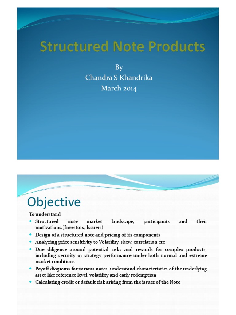 Structured Note Products | PDF | Option (Finance) | Financial Markets